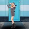 Women's Cozy Shark Halloween Costume Zipper Front Fleece Dress with Shark Teeth Hood